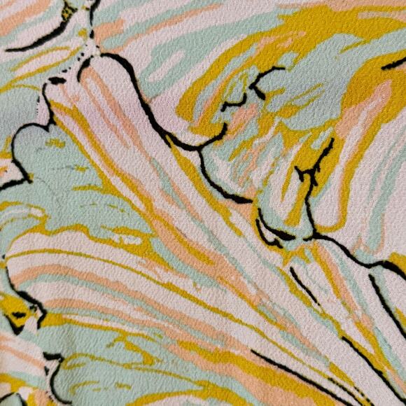 Vintage Diane von Furstenberg Pastel Swirl Dress Size S - Picture 6 of 8